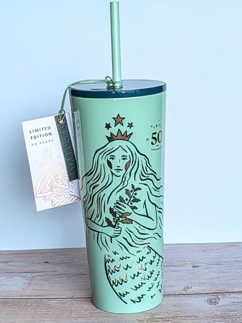 Starbucks 50 Year Anniversary Cup Mermaid Stainless Tumbler Limited Edition